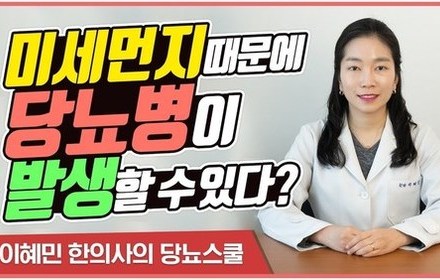 [당뇨스쿨] 미세먼지가 당뇨에 미치는 영향