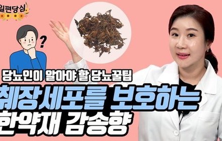 [당뇨스쿨] 당뇨와 감송향의 관계