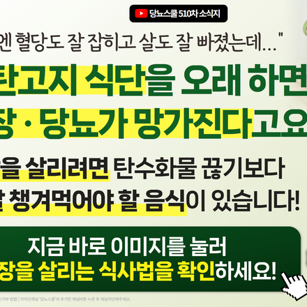 ⚠️ 저탄고지 식단이 오히려 당뇨, 췌장을 악화시킨다?